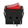 thumbnail image 3 of Uxcell AC 250V/125V 15A/15A Red Light DPST ON-OFF 4Pin Waterproof Rocker Boat Switch, 3 of 3