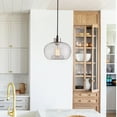 thumbnail image 3 of Aiwen Modern Globe Glass Pendant Light Unique Farmhouse Hanging Ceiling Lamp, 3 of 9