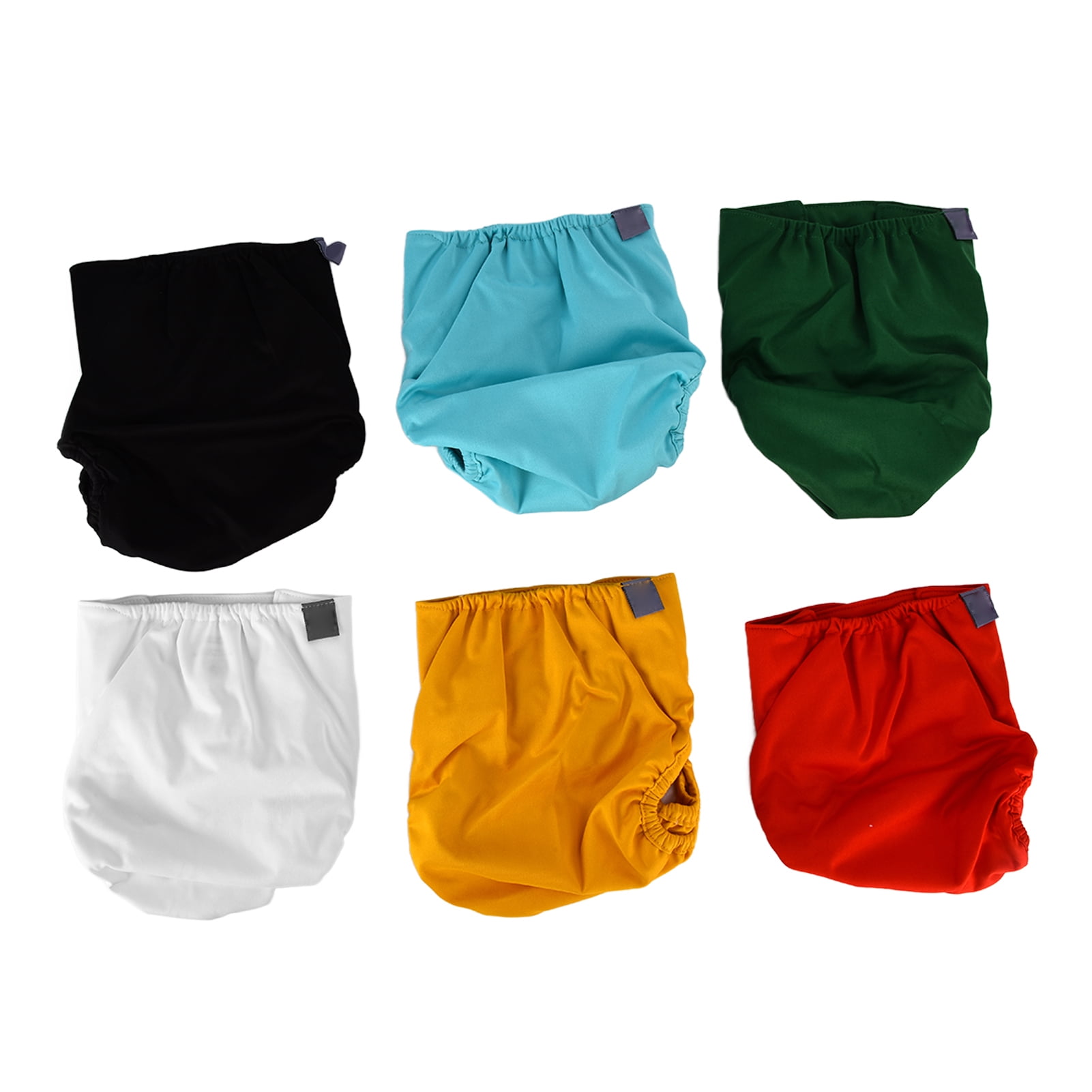 6 Pcs Baby Cloth Diaper Covers Adjustable Reusable Clothes Covers for Fitted Diapers
