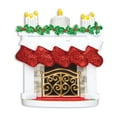 thumbnail image 6 of Personalized Family of 5 Ornament 2024 Red Christmas Stockings with Name 1 Count -Ornaments by Elves, 6 of 10