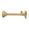 thumbnail image 2 of Westbrass Cross Handle Angle Supply Valve with 5 inch Copper Sweat Extension Tube, Polished Brass, 2 of 5