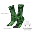 thumbnail image 4 of Xecao Natural Green Leaves Pattern Sport Socks for Women and Men Crew Socks Sporty Calf Socks Casual Socks, 4 of 6