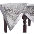 thumbnail image 2 of Fennco Styles Mondrian Embroidered Geometric Design Rectangular Table Runner (Silver, 16"x36"), 2 of 5