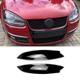 thumbnail image 3 of 6x Bright Black Headlights Eyebrows Eyelids Cover Eyelash Head Light Lamp Stickers for Golf 5 R32 MK5 2005 2006 2007, 3 of 7