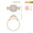thumbnail image 4 of ANGARA Natural Diamond Engagement Ring in 14K Rose Gold for Women (Size-5.2mm| Color-H| Clarity-SI2) | April Birthstone, Anniversary, Jewelry Gift for Women | Natural Diamond Ring, 4 of 9