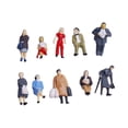 thumbnail image 2 of 29 Piezas de en Miniatura Mixta, Dioramas OO de Pasajeros Callejeros Yotijar Figura de personas escala HO, 2 of 10