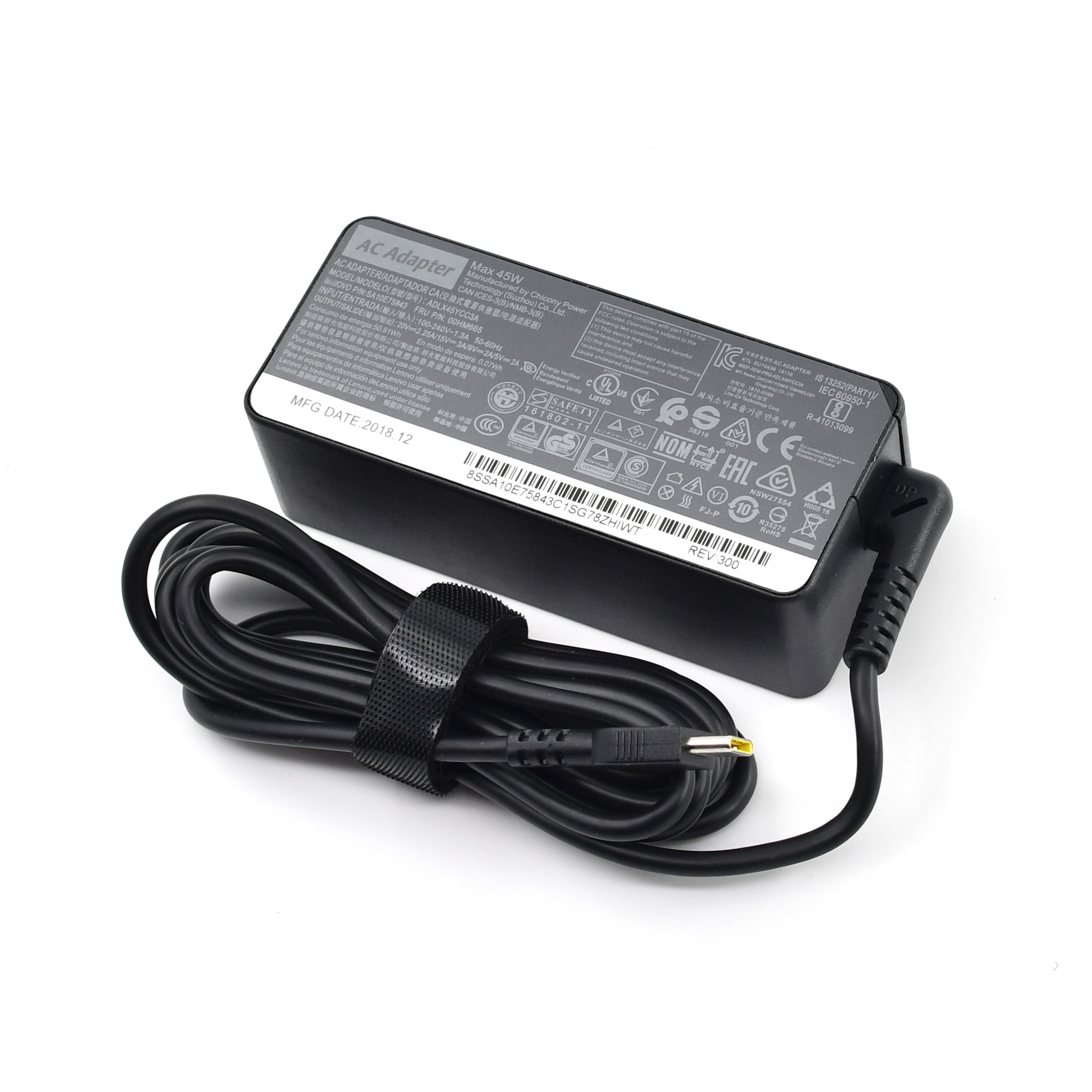 45W USB-C Laptop Charger ADLX45UDCK2A for Lenovo Thinkpad 11e Yoga Gen 6  (Type 20SE 20SF) - 20SY, 20SF, 20SE, 