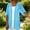 A392 Blue, variant on Womens Sheer Chiffon Kimono Tops Open Front Half Sleeve Blouses Casual Beach Cover Up Shirts Lightweight Flowy Cardigan Drape Summer Vacation Tunics