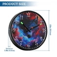 thumbnail image 3 of Voice Activated Clock with Glow Light 12 Inch Large Silent Wall Clock Battery Operated for Home Decor Wolf Face and Moon, 3 of 8