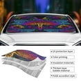 thumbnail image 5 of Disketp Windshield Sun Shade, Car Sun Shade For Front Window Indian Mandalas Dragonfly Sunshades Sun Visor Protector Blocks Uv Rays Foldable, 5 of 9