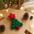 thumbnail image 4 of Polyester Hanging Star Ornament, Mini Ball Christmas Tree Pendant, for Holiday Window Wreath Fireplace Decor, Reusable Winter Festive Decoration, Lazyguy, 4 of 7