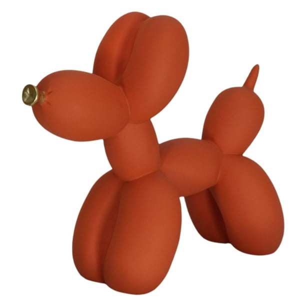 Globo creativo, estatua de perro, escultura ornamental, arte , naranja Gloria Estatua de perros globo