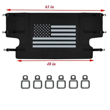For Jeep Wrangler JK JKU 2007-2018 4 Doors Rear Trunk Cargo Cover