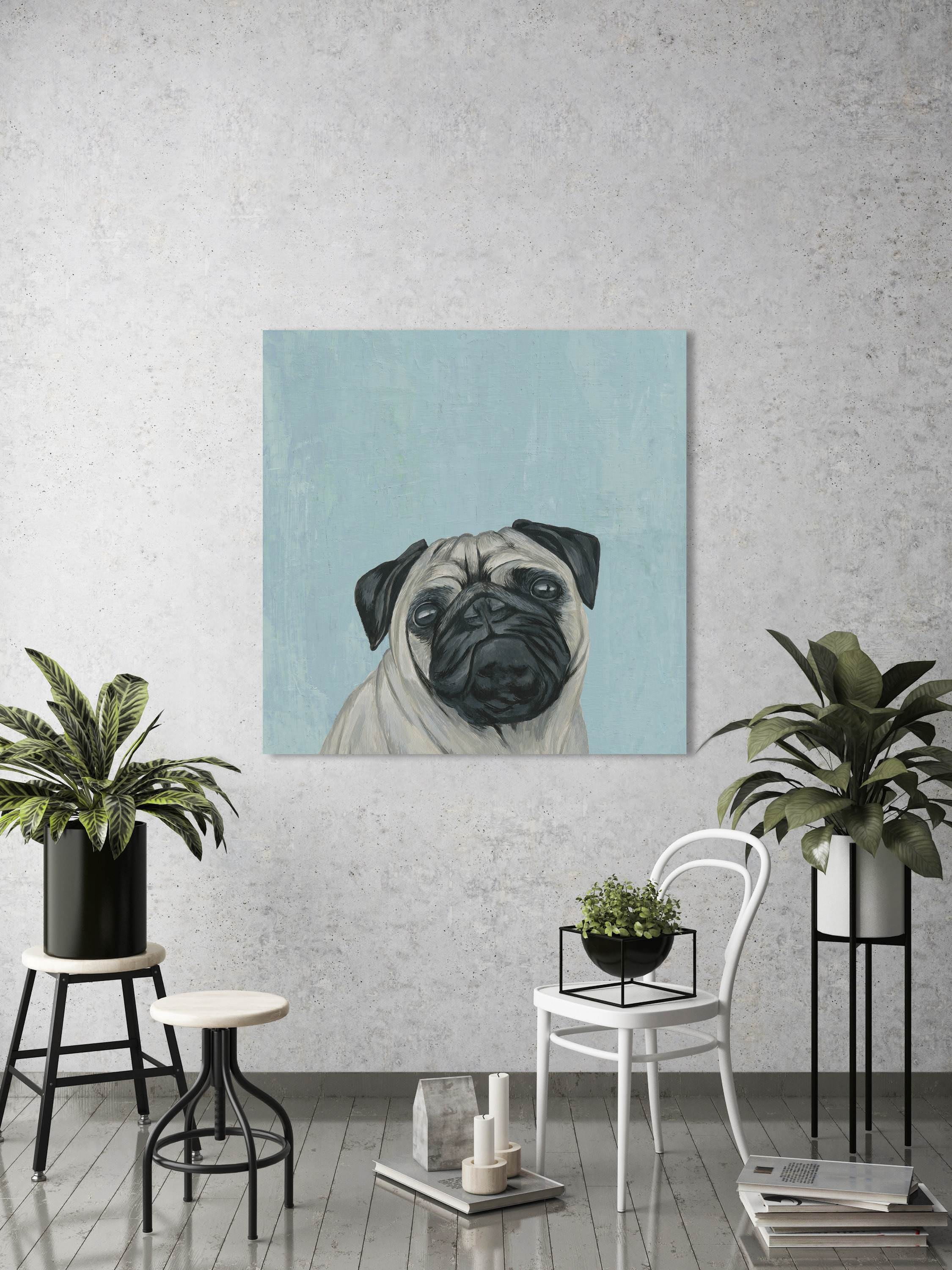 Marmont Hill "Grimace Face" Painting Print on Wrapped Canvas