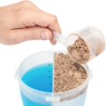 thumbnail image 4 of Hydra Cup Dualshaker Pro Botella Mezcladora De 32 Oz Para Batidos De Proteínas Taza Mezcladora Con Mango Y Batidor De Bolas Botella Mezcladora Doble Con Almacenamiento 2 En 1 Para Viajar Sin Bpa (Blan, 4 of 5