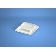 Self-Stick Square Rubber Bumper Pads .500" x .120" - 200 pack - BS32 Clear