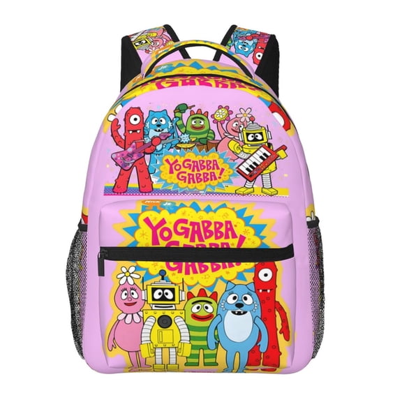 Yo Gabba Gabbaland Backpack Lightweight Bookbag Casual Daypack For Women Men Travel Laptop Bag Multifunctional Bag