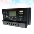 thumbnail image 3 of EeaseMX Controlador de carga solar de litio-plomo-ácido universal totalmente automático, color negro (30 A), 3 of 7