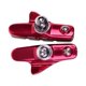 thumbnail image 3 of 2 zapatas de freno para bicicleta de carretera, compatibles con bicicletas de piñón fijo y con soporte de goma. rojo, 3 of 8