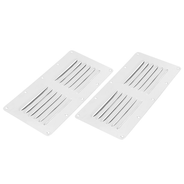 2pcs 230x115mm Rectangle Marine Boat Louvered Ventilation Vent 316