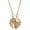 Gold, variant on Women's Titanium Steel Folding Clover Necklace
