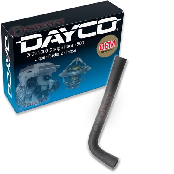 Dayco Upper Radiator Coolant Hose compatible with Dodge Ram 3500 5.9L 6.7L L6 2003-2010