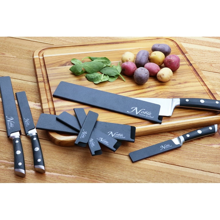 5-Piece Universal Knife Guards are Felt Lined, More Durable, BPA-Free,  Gentle on Blades, and Long-Lasting. Noble Home & Chef Knives Covers Are  Non-Toxic and Abrasion Resistant! (Knives Not Included) 