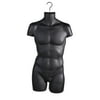 Mens Black Half Round Torso Form (Pack of 12)