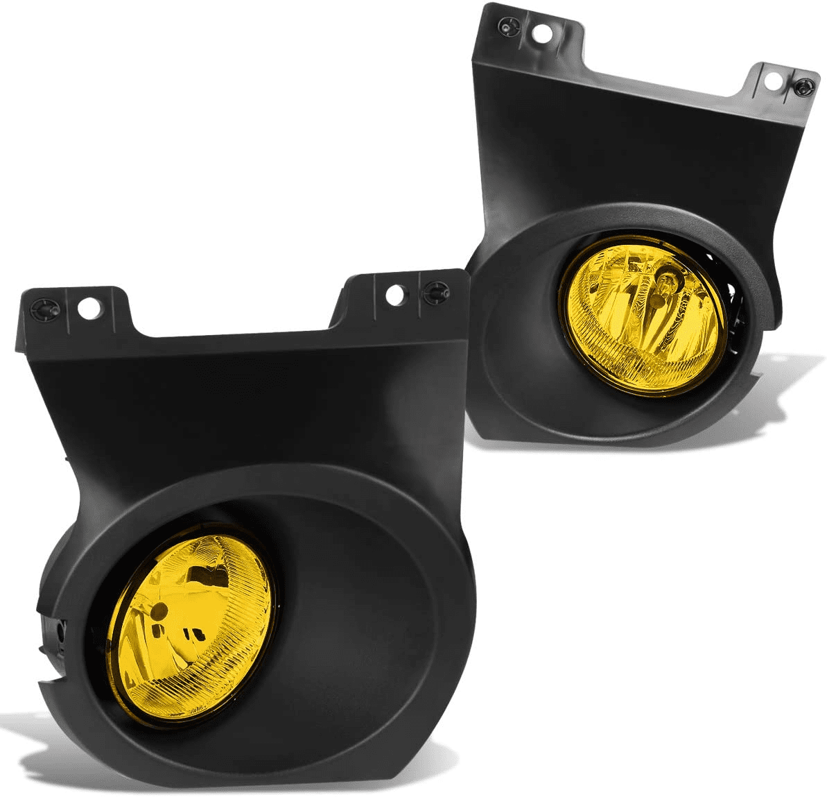 For 2011-2014 Ford F150 F-150 Yellow Bumper Fog Lights Driving Lamps Left+Right