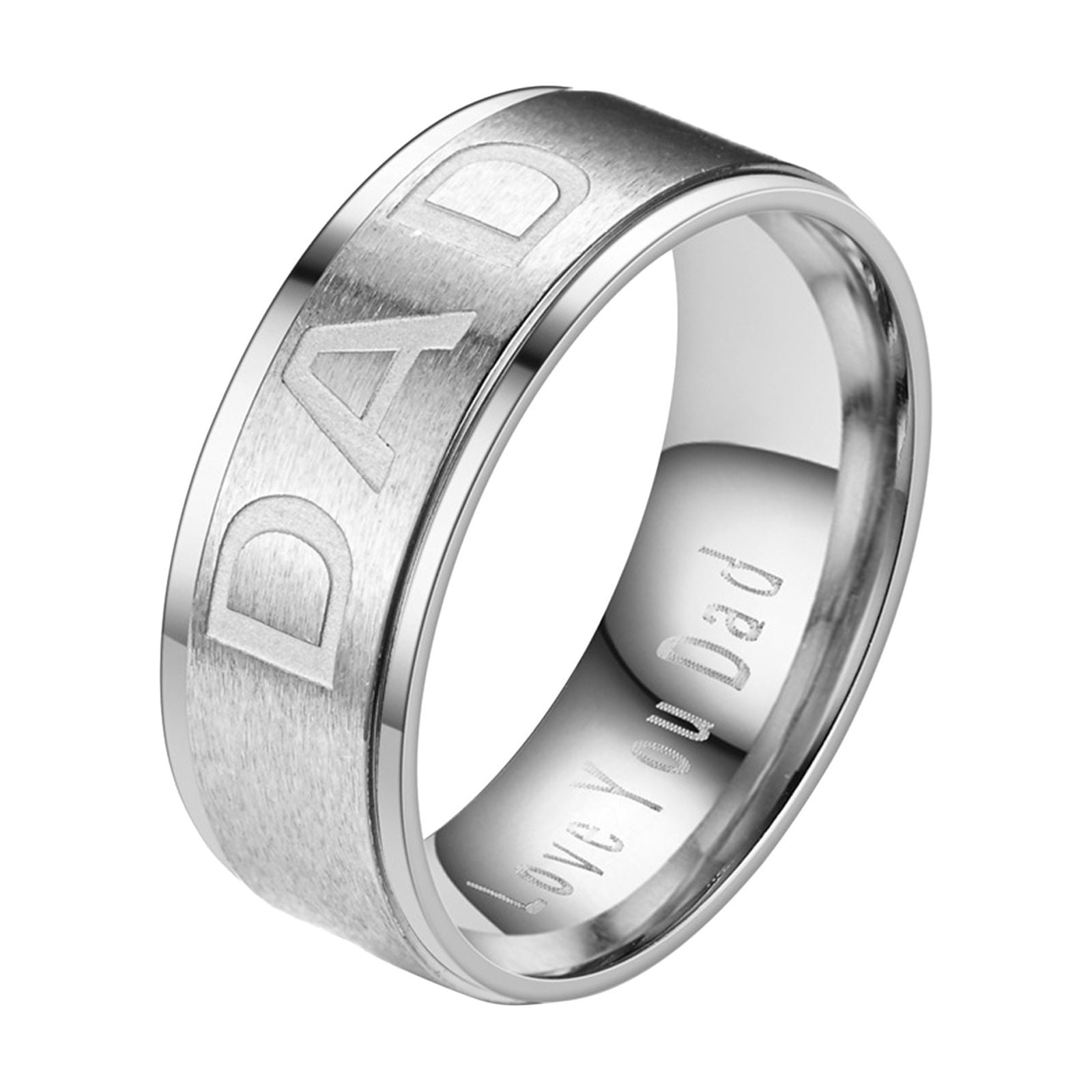 Little Girl Ring Father's Day LOVE YOU DAD Ring Father's Day Gift Big