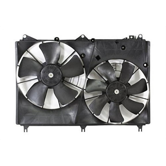 Dual Radiator and Condenser Fan Assembly - Cooling Direct Fit/For SZ3115107 09-13 Suzuki Grand Vitara 2.4L L4/3.2L V6