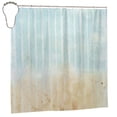 thumbnail image 2 of YFYANG Waterproof Bathroom Shower Curtain, Blue Watercolor Pattern Texture Shower Curtain Set with Hooks, Home Bathroom Tub Decor - 72 "x72", Iron Hooks, 2 of 6