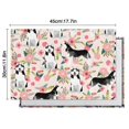 thumbnail image 6 of Husky and Pink Pioneer Flower Summer Placemats Table Placemats Set Of 4-Linen Kitchen Washable Placemats Table Mats 12x18 Inch Non-Slip Heat Resistant, 6 of 6