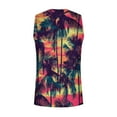 thumbnail image 5 of ZCFZJW Mens Beach Tank Tops Summer Sleeveless Tropical Pattern Tees Shirt Loose Regular Fit Graphic Quick Dry Gym Workout Tanks Top Red L, 5 of 5