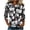 U Black, variant on 3/4 Sleeve Tops for Women Dressy Women's Fashion Non Positioning Printed T-Shirt 3/4 Sleeves Blouse V-Neck Casual Loose Top Pink XXL