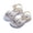 White, variant on Asxite Toddler Sandals Summer Grip Soft Sole Sand Style Pearl Princess for Girls Shoes 3.5-11 Y