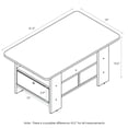 thumbnail image 3 of Mesa de café Furinno Andrey con cajón Columbia Walnut, 3 of 7