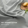 thumbnail image 5 of UlikTree Microfiber Duvet Cover Set Solid Color Light Grey Twin Size 68x90 Inches, 5 of 7