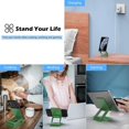 thumbnail image 3 of soporte Tlphone - Vert Bureau Soporte Smartphone Rglable Et Pliable, Porte Telefono En Aluminio Compatible Avec Iphone 14 13 Pro Max Mini 12 11, 3 of 5