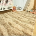 thumbnail image 5 of Wondo 5x8 Feet Area Rugs for Living Room Bedroom, Beige Soft Fluffy Shaggy Bedside Carpet, Machine Washable Indoor Floor Rug for Kids Home Decor Aesthetic, 5 of 8