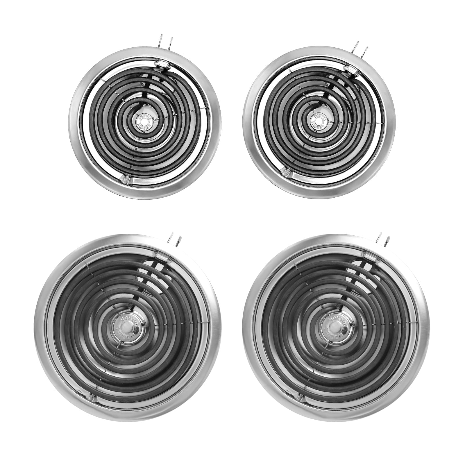 COZZIVITA Stove Burner Element Unit Set and GE Drip Pans, Perfectly Fit WB30M1 & WB30M2 -Replacement for GE Hotpoint Stove Top