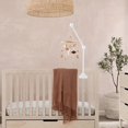 thumbnail image 4 of Baby Bed Bell Bracket Crib Mobile Stand Easy Installation Interactive Cloud Shape Arm Bracket For Infant Hanging Rattle Wood color, 4 of 5