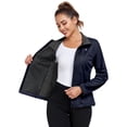 thumbnail image 3 of Little Donkey Andy Women's Lightweight Softshell Jacket Windbreaker for Running Travel Hiking, Windproof, Waterproof (Dark Blue M), 3 of 8