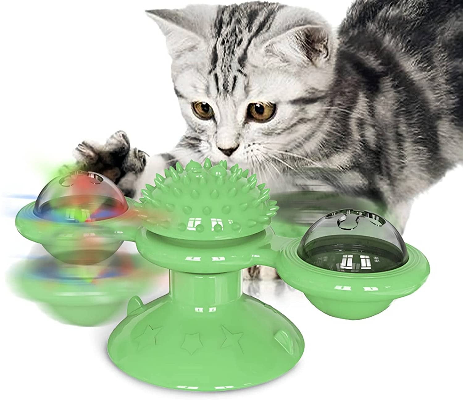 Holiday Time Christmas Cat Toys Stocking Gift Set Green 21 Pcs 