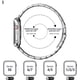 thumbnail image 5 of Correa de reloj de cadena de metal de acero inoxidable CHAO compatible con Apple Watch Series 8 7 6 5 4 3 2 1 SE plateada 41 mm 40 mm 38 mm, 5 of 5