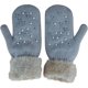 thumbnail image 1 of Guantes de lana para mujer, manoplas gruesas y cálidas de invierno, tejido con dedos completos, suaves, 1 of 3