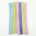 thumbnail image 5 of Hello Hobby Fuzzy Sticks, 100 Count, Pastel Multicolor Chenille Stems for Kids Crafts and DIY Projects, 5 of 6