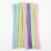 Hello Hobby Fuzzy Sticks, 100 Count, Pastel Multicolor Chenille Stems for Kids Crafts and DIY Projects