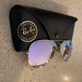 thumbnail image 2 of RB-Hip Hop-sunglasses Aviator Purple Mirror Lenses Silver Frame RB3025, 2 of 5