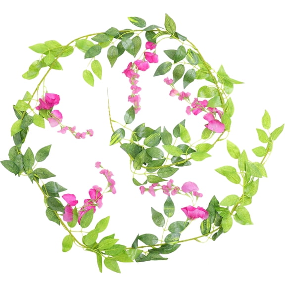 Artificial Wisteria Vine Fake Wisteria Green Leaves Wisteria Vine Wedding Party Decor